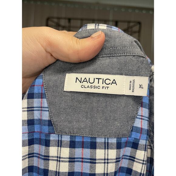 NWT Nautica Button Down Plaid Men's Sz XL - Picture 3 of 4